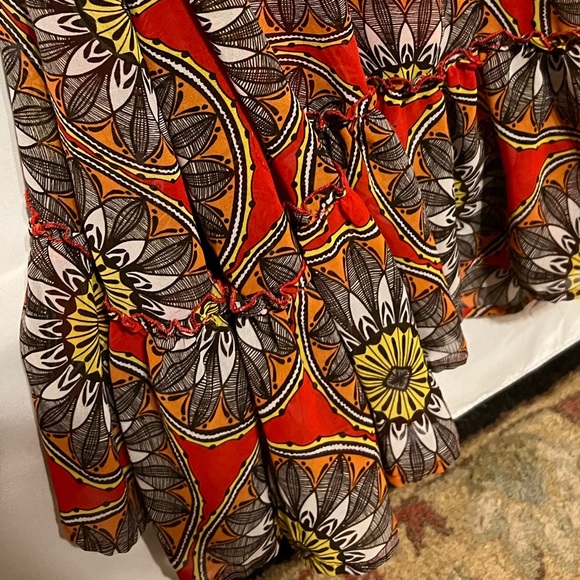 Sz 6 Banana Republic ruffled hem  mod tank maxi dress - Picture 10 of 14